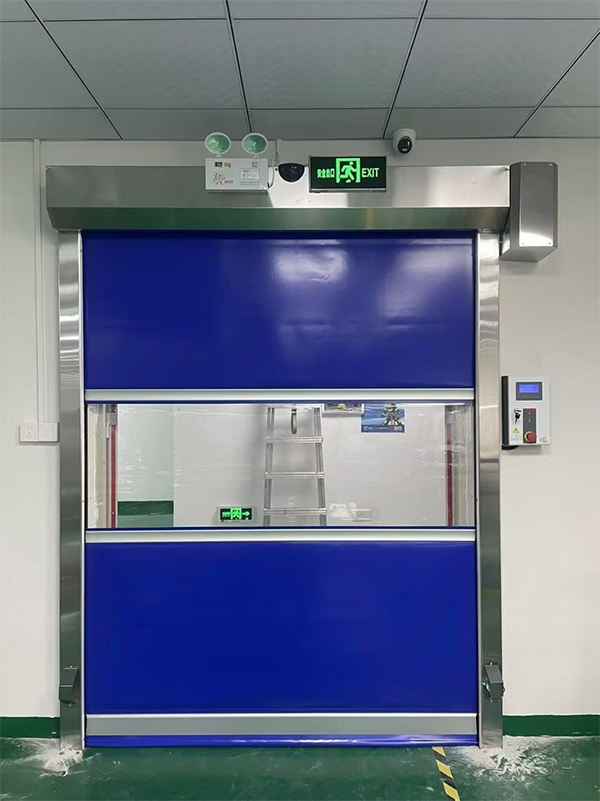 宝塔快速宝塔卷帘门在冷链物流仓储区的应用实践